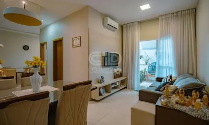 Apartamento garden, mobiliado com três quartos no Residencial Valle Das Palmeiras