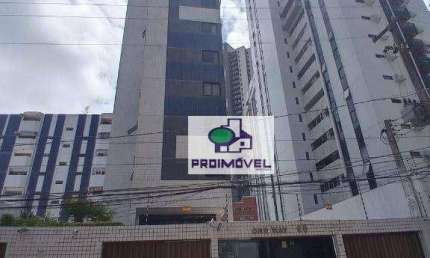Apartamento com vista para o mar, 1 dormitório à venda, 43 m² por R$ 320.000 - Boa Viagem - Recife/PE