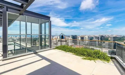 Viva no topo da exclusividade: cobertura de 410 m² com 4 suítes e 5 vagas