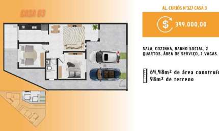 LINDA CASA GEMINADA LINEAR NO MASTERVILLE EM SARZEDO
