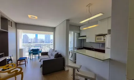 Agradável apartamento tipo para locação em vila cordeiro com 1 quarto, 54m²