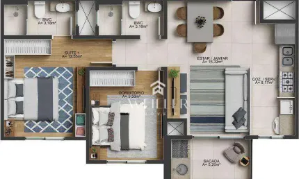 Apartamento com 2 dormitórios à venda, 67 m² por r$ 900.000,00 - fazenda - itajaí/sc
