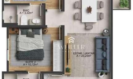 Apartamento com 2 dormitórios à venda, 79 m² por R$ 944.500,00 - Fazenda - Itajaí/SC