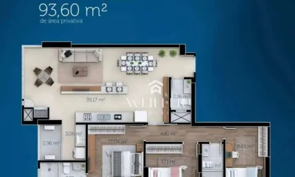Apartamento com 3 dormitórios à venda, 93 m² por R$ 1.290.000 - Fazenda - Itajaí/SC
