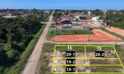 Terrenos Limpos Prontos para Construção para Venda no Bairro CAMBIJÚ, localizados no Centro da cidade de Itapoá/SC.