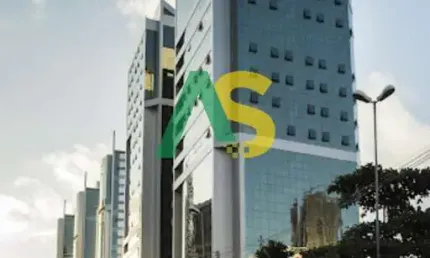 Sala de alto padrão para locação no Empresarial Carlos Pena Filho em Boa Viagem, 220m², 6 vagas de garagem!