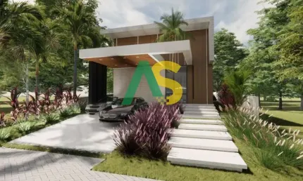 Alphaville Pernambuco 2, Casa de Luxo em Construção com 4 quartos e 3 suítes, 239m2.