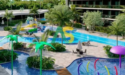 Flat a Venda na Praia de Muro Alto, Lazer Completo a 100 Metros da Beira Mar