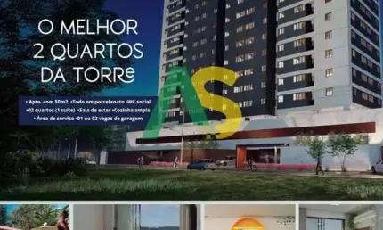 Apartamento à venda em Recife-PE, na Torre: 2 quartos, 1 suíte, 2 salas, 1 banheiro, garagem e 51,76m² de área. Venha conferir!