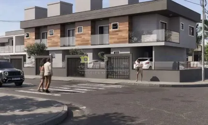 Sobrado frente mar com 2 suítes à venda, 81 m² por R$ 580.000 - Praia Do Sonho (Ens Brito) - Palhoç