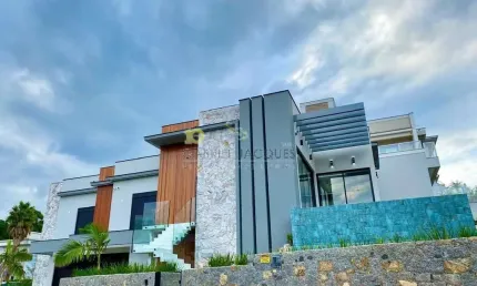 Casa alto padrão padrão à venda, pedra branca, palhoça, sc