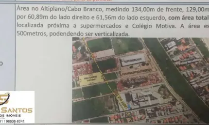 Terreno à venda no Altiplano Cabo Branco, João Pessoa 