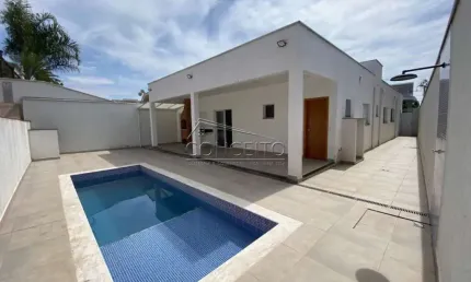 Casa térrea para locação no condomínio residencial damha com 230 m² | 3 suítes e 4 vagas de garagem