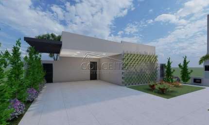 Casa térrea em construção no Condomínio Parque dos Ypês com 155,25 m² | 3 suítes, sendo 1 com closet e 2 vagas de garagem cobertas.
