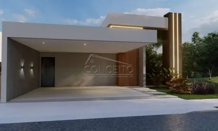 Casa térrea em construção à venda no Condomínio Residencial Canadá com 170,94 m² | 3 dormitórios, sendo 1 suíte e 2 vagas de garagem cobertas.