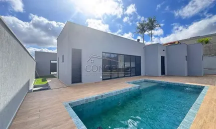 Casa térrea recém construída à venda no Condomínio Park Campestre II com 296 m² | 3 suítes, sendo 1 suíte master com closet e 4 vagas de garagem
