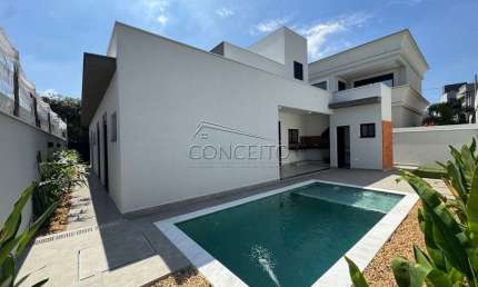 Casa térrea recém construída, à venda no Condomínio Villa Bela Vista com 175m² | 3 suítes e 4 vagas de garagem.