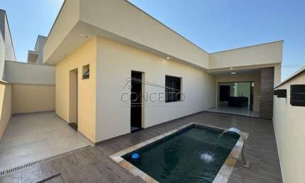 Casa térrea à venda no Condomínio Soleil Piracicaba com 160m² | 3 dormitórios sendo 2 suítes e 4 vagas de garagem.