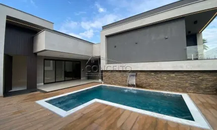 Casa semi térrea à venda no Condomínio Morada do Engenho com 300m² | 3 suítes e 4 vagas de garagem.
