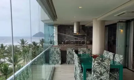Apartamento à venda no Edifício Ilha de Santorini em Bertioga com 281 m² | 4 suítes com armários e 4 vagas de garagem