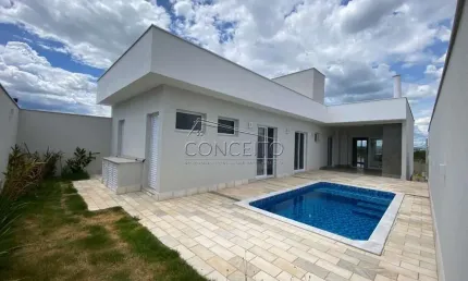 Casa semi térrea à venda no Condomínio Soleil Piracicaba com 178m² | 3 dormitórios sendo 1 suíte e 4 vagas de garagem.