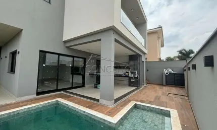 Sobrado em construção à venda no Condomínio Residencial Villa D'Áquila com 338m² | 3 suítes e 4 vagas de garagem.
