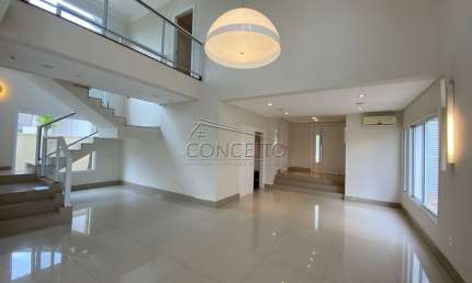 Sobrado de alto padrão à venda no Condomínio Terras de Piracicaba com 480,99 m² | 4 suítes com closet e 6 vagas de garagem