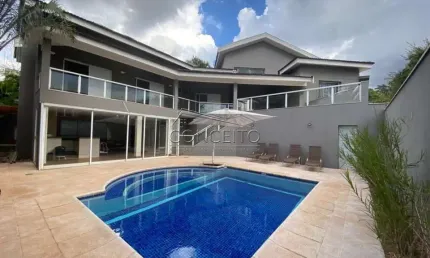 Casa alto padrão à venda no Condomínio Residencial Monte Alegre com 600 m² | 5 dormitórios, sendo 4 suítes e 6 vagas de garagem.