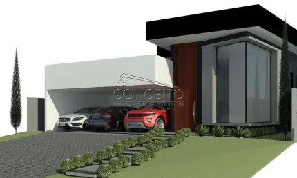 Casa térrea em fase final de construção e à venda no condomínio Alphaville Piracicaba com 217m² | 3 suítes com closet e 6 vagas de garagem.