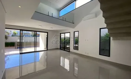 Sobrado à venda no Condomínio Residencial Villa D'Áquila com 260m² | 3 suítes e 4 vagas de garagem.
