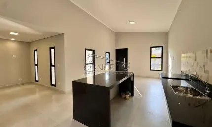 Casa térrea à venda no condomínio Villagio Clotilde Brossi com 132 m² | 3 dormitórios, sendo 1 suíte e 4 vagas de garagem.