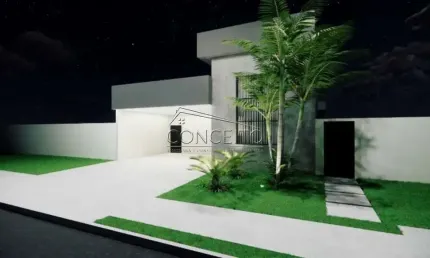 Casa térrea em construção à venda no Condomínio Belmonte com 195 m² | 3 dormitórios e 4 vagas de garagem