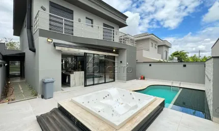Sobrado para venda ou locação no condomínio residencial villa d'áquila com 225,77 m² | 3 suítes, elevador panorâmico e 4 vagas de garagem.