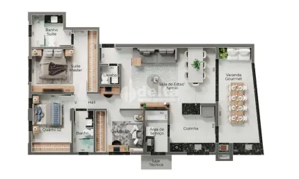 Apartamento disponível para venda no bairro Granada em Uberlândia-MG