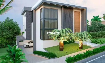 Casa de Alto Padrão 3 Dormitórios Sendo 3 Suítes e Uma Bela Piscina! | Cadore Imóveis
