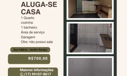 Aluga-se casa no Jardim soraya em Rio Preto, próximo ao Laranjao e Represa