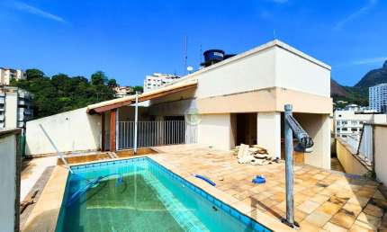 Cobertura de luxo à venda em Laranjeiras, Rio de Janeiro-RJ: 4 quartos, 1 suíte, 2 salas, 3 banheiros, 4 vagas de garagem, 283m².