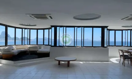 ESPETACULAR COBERTURA NA AV. ATLÂNTICA POSTO 6 - VISTA DESLUMBRANTE PARA A PRAIA DE COPACABANA