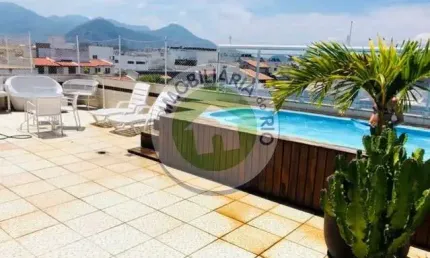 Rua salvador de mesquita- linda cobertura 320 m2 gleba a- recreio dos bandeirates