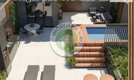 Cobertura de 172m², 2 quartos no condomínio residencial assis - recreio dos bandeirantes