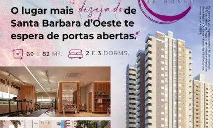 Apartamento 2 dormitórios para Venda em Santa Bárbara D`Oeste, Centro, 2 dormitórios, 1 suíte, 2 banheiros, 2 vagas