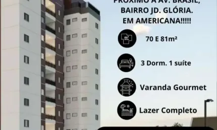 Apartamento 3 dormitórios para Venda, Vila Frezzarim, 3 dormitórios, 1 suíte, 2 banheiros, 2 vagas