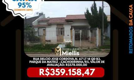 Imóvel Retomado CAIXA no bairro PARQUE DA MATRIZ em CACHOEIRINHA - OPORTUNIDADE ÚNICA!