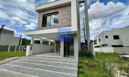 Casa em condomínio fechado com 3 quartos à venda na Rua Irma Schreiner Maran, 503, Santa Cândida, Curitiba, 128 m2 por R$ 1.299.000