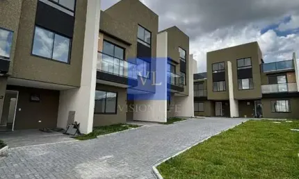 Sobrados exclusivos próximos ao jockey plaza em curitiba-pr: 3 quartos, 1 suíte, 2 salas, 2 vagas de garagem.