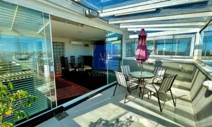 Cobertura à venda no boa vista, santa cândida, curitiba-pr: 3 quartos, 1 suíte, 2 salas, 3 banheiros, 2 vagas, 192m²!