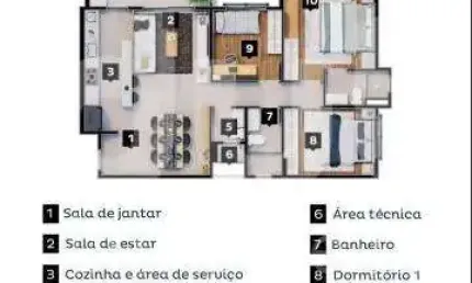 Apartamento com 3 quartos à venda na Avenida Rotary, 201, Vila Brandina, Campinas, 91 m2 por R$ 1.600.000