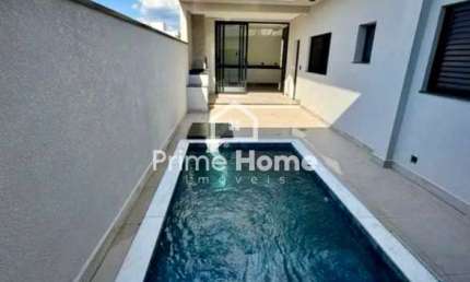 Casa em condomínio fechado com 3 quartos à venda na Avenida Luiz Greco, 600, São Bento, Paulínia, 145 m2 por R$ 1.010.000