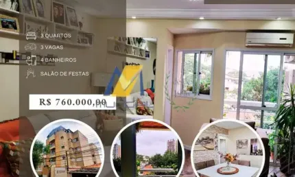 Apartamento com 3 quartos à venda na Rua Washington Luiz, Rudge Ramos, São Bernardo do Campo