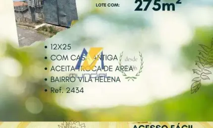 Terreno à venda na Rua Ararima, Vila Helena, Santo André